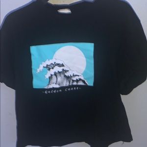 Aesthetic Wave Crop Top